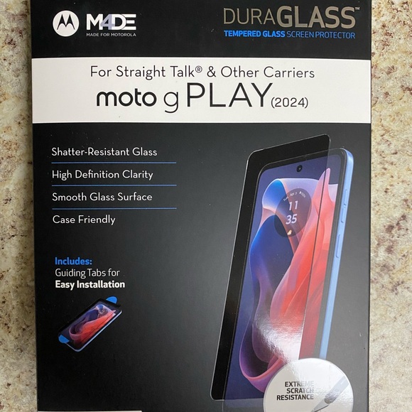 Moto g Play 2024 Duraglass Tempered Glass Protector - Picture 3 of 3